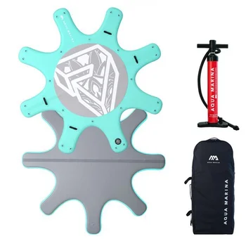 Piattaforma Aqua Marina YOGA DOCK, BT-19YD, turchese, 290 &times; 170 &times; 12 cm