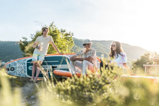 SUP Gonfiabile Aqua Marina PURE AIR Tropic 10&rsquo;6&Prime;, blu, 320 x 81 x 15cm - immagine 12