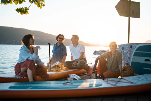 SUP Gonfiabile Aqua Marina PURE AIR Tropic 10&rsquo;6&Prime;, blu, 320 x 81 x 15cm - immagine 13